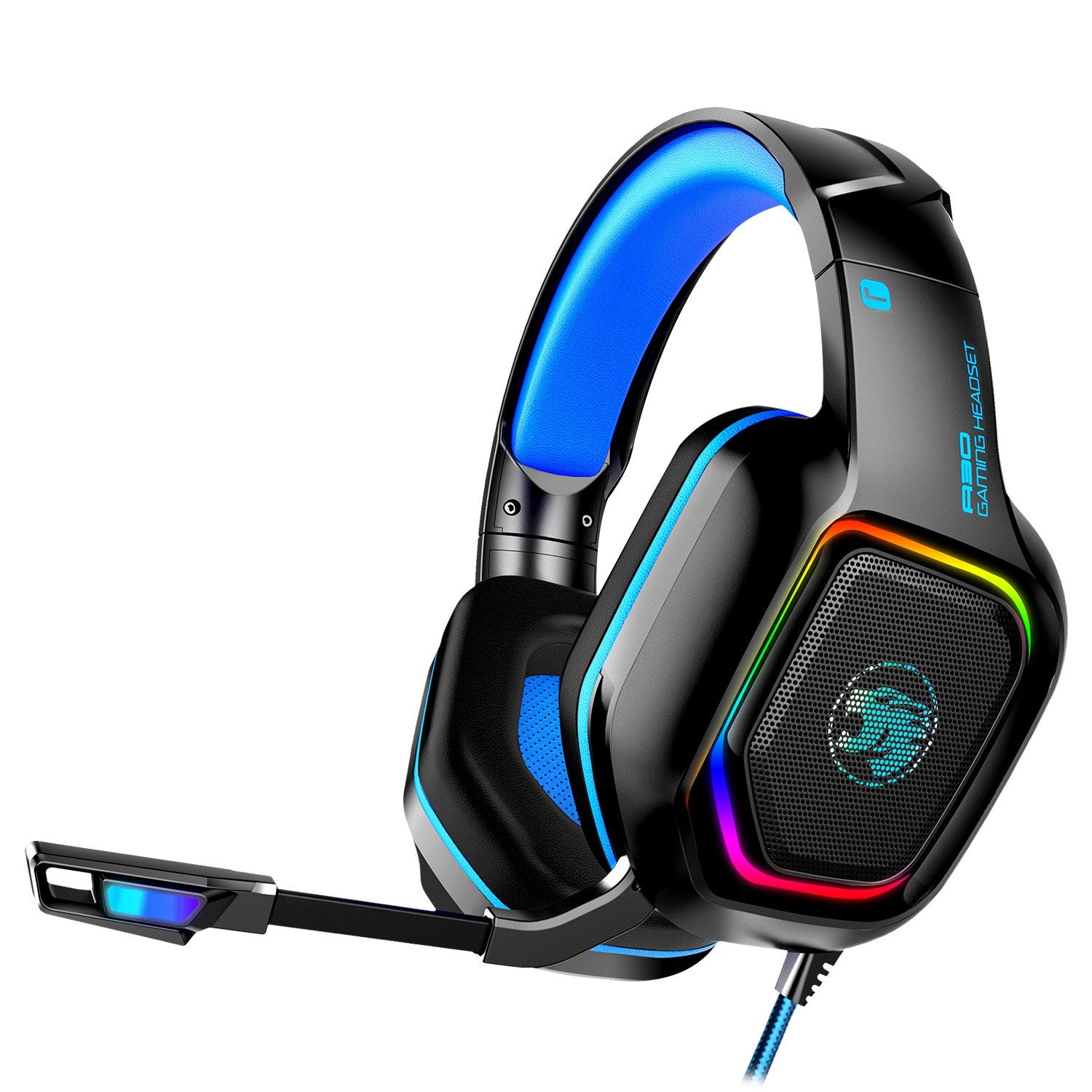 IMYB A30 Stereo Bass Gaming Headset RGB Wired Headphones for PS4 XBox PC Laptop Computer IMYB A30 Stereo Bass Gaming Headset RGB Wired Headphones for PS4 XBox PC Laptop Computer